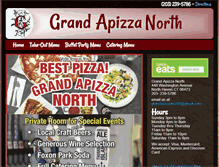 Tablet Screenshot of grandapizzanorth.com